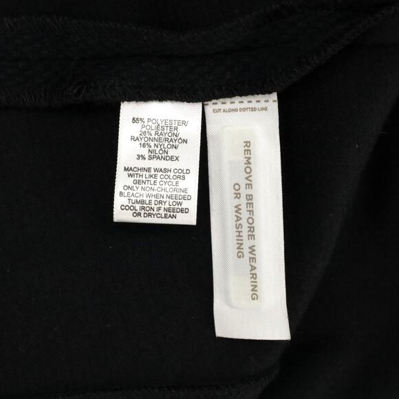 Loft Dress Womens 6 Black Ponte Knit Stretch Sheath Sleeveless Back Zip New - Picture 13 of 15